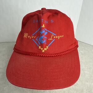Dayton’s major league event hat Vtg Snap Back Red Baseball Sports MLB Dockers